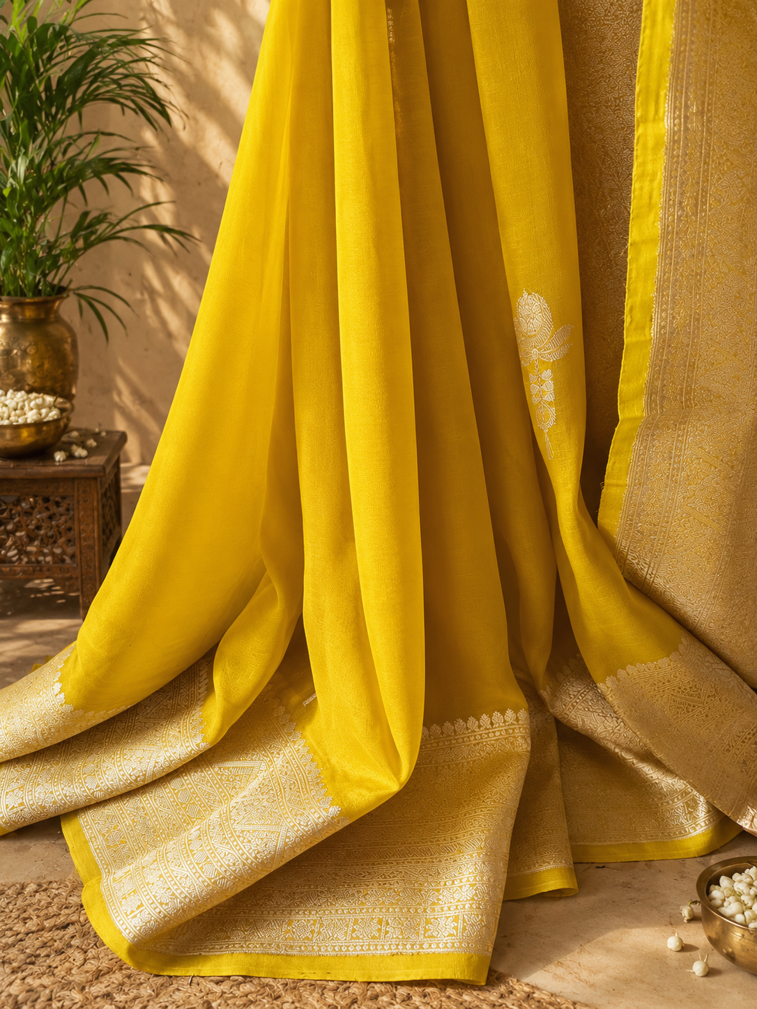 Kesar - Pure Organza Handloom Silk saree