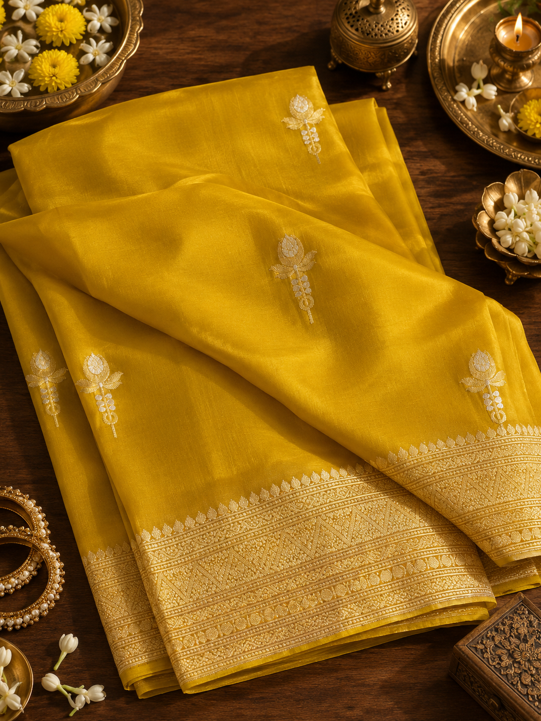 Kesar - Pure Organza Handloom Silk saree